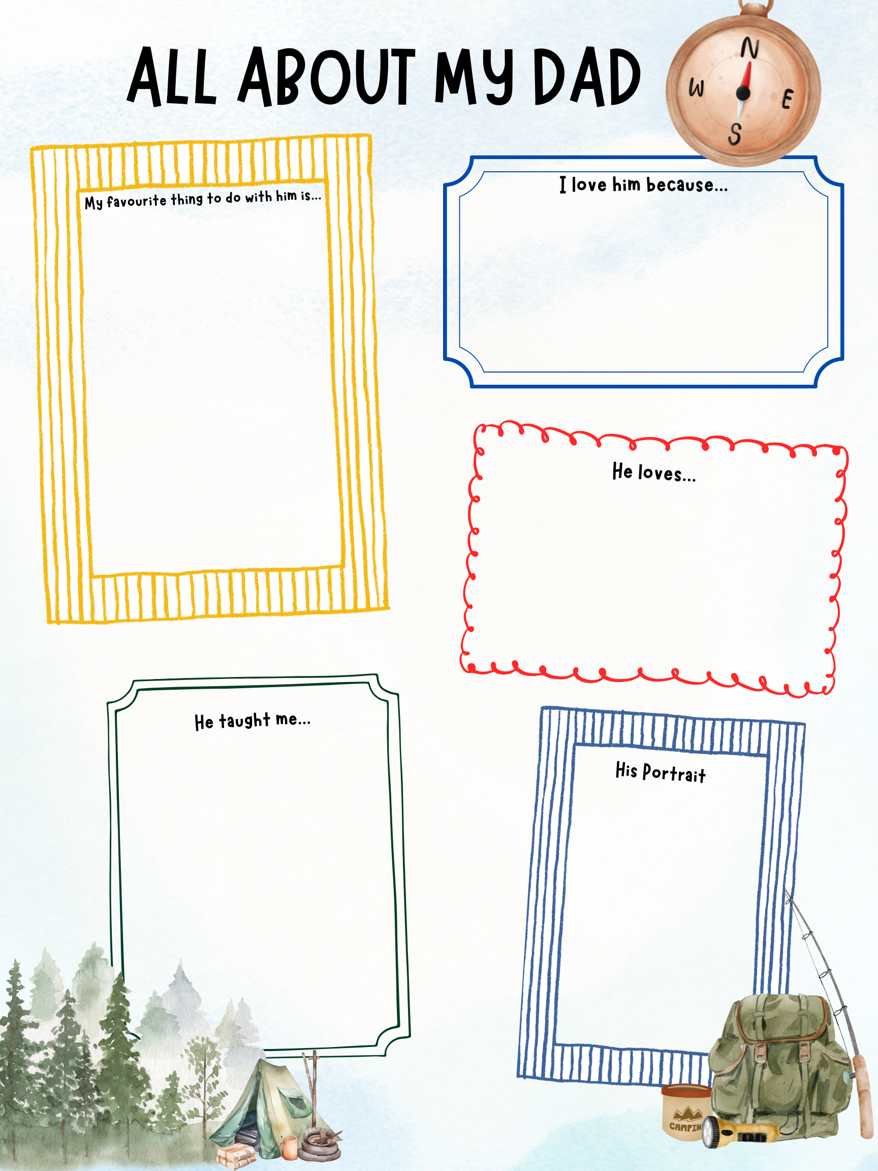 FREEBIE-FATHER'S DAY QUESTIONNAIRE FOR KIDS